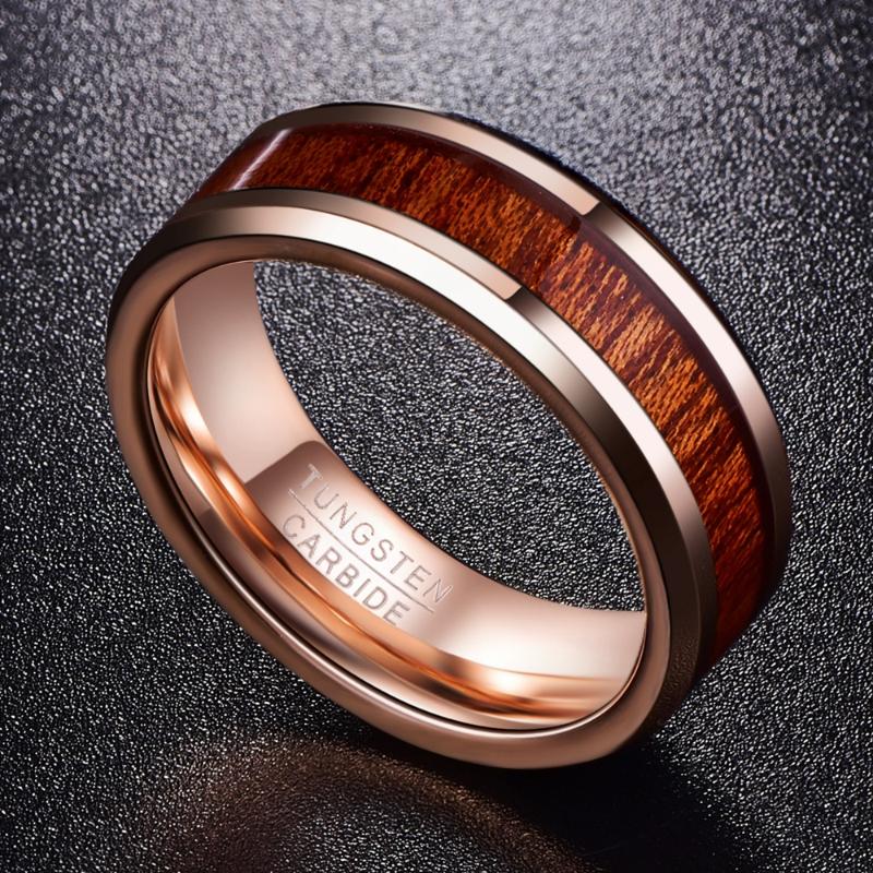 Cluster Rings Men Ring Tungsten Rose Gold Wood Grain 8mm Width Carbide Anillos Para Hombres Fashion Jewelry
Cluster Rings Men Ring Tungsten Rose Gold Wood Grain 8mm Width Carbide Anillos Para Hombres Fashion Jewelry
