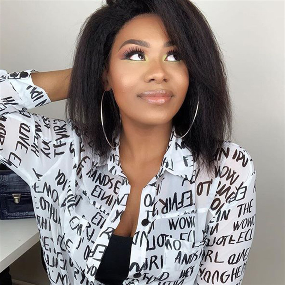 Kinky Straight Bob Wigs Mongolian Coarse Yaki Short Lace Front Wig for Black Women Remy Human Hair 13x4 Swiss-Lace 130%, Natural color
Kinky Straight Bob Wigs Mongolian Coarse Yaki Short Lace Front Wig for Black Women Remy Human Hair 13x4 Swiss-Lace 130%, Natural color