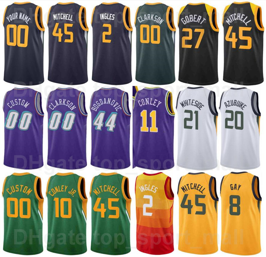 Basketball Screen Printed 75th Anniversary Rudy Gobert 27 Jersey Donovan Mitchell 45 Mike Conley 10 Bojan Bogdanovic 44 Clarkson 00 Danuel House Jr.25 Team Colors, 75th navy blue
Basketball Screen Printed 75th Anniversary Rudy Gobert 27 Jersey Donovan Mitchell 45 Mike Conley 10 Bojan Bogdanovic 44 Clarkson 00 Danuel House Jr.25 Team Colors, 75th navy blue