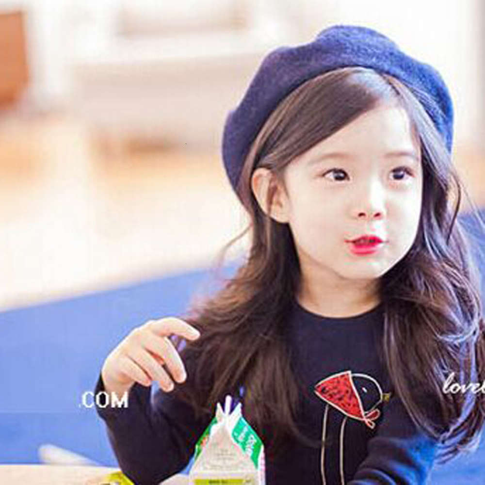 Children's hat tweed Beret mother girl painter HAT baby autumn winter parent child, Yellow
Children's hat tweed Beret mother girl painter HAT baby autumn winter parent child, Yellow