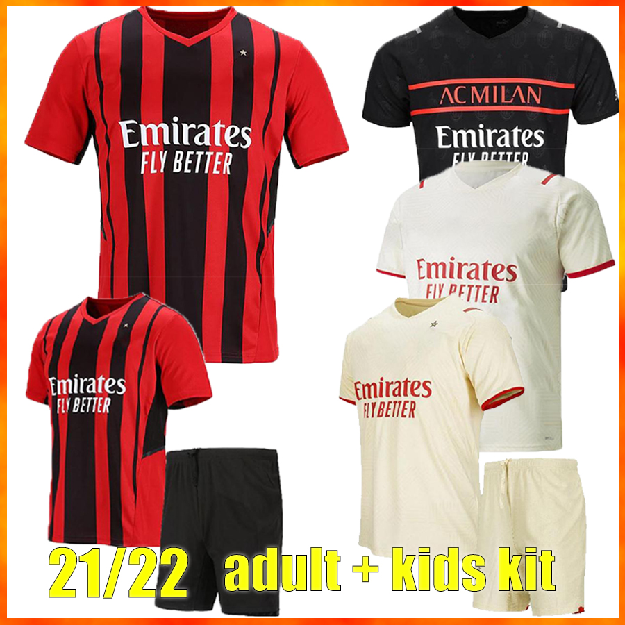 21 22 AC milan soccer jerseys men kids kit uniform IBRAHIMOVIC GIROUD BENNACER KESSIE ROMAGNOLI CALHANOGLU 2021 2022 football shirt TONALI REBIC maill, Black;yellow
21 22 AC milan soccer jerseys men kids kit uniform IBRAHIMOVIC GIROUD BENNACER KESSIE ROMAGNOLI CALHANOGLU 2021 2022 football shirt TONALI REBIC maill, Black;yellow