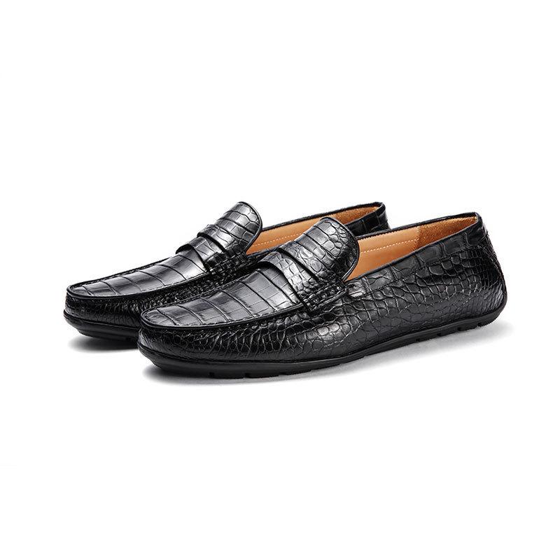 Dress Shoes The Spring 2021 Crocodile Men Loafers Wear-resisting Breathable Leather Belly, Black
Dress Shoes The Spring 2021 Crocodile Men Loafers Wear-resisting Breathable Leather Belly, Black