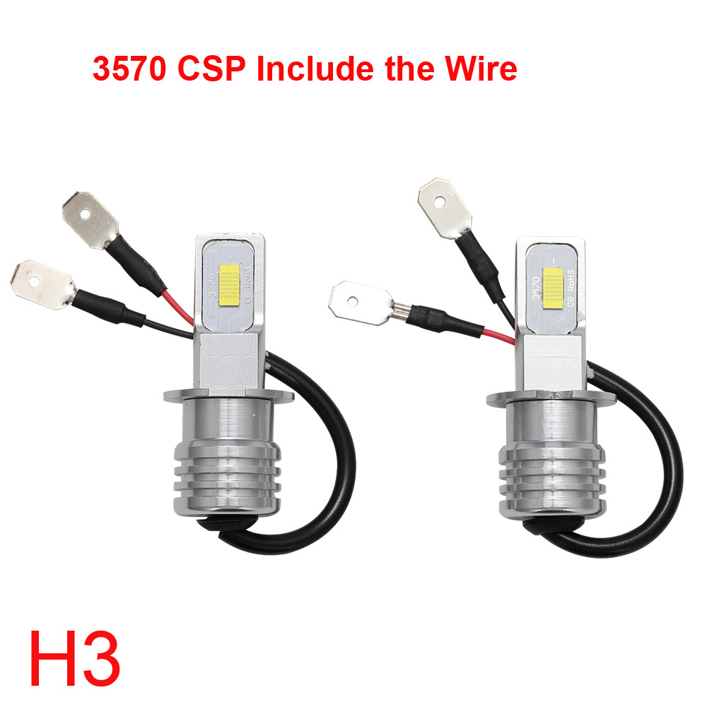 H4 H7 H11 H16 LED Car Headlight Bulb Beam Kit 12V 80W High Power Car Fog Light 6000K Auto Headlight Bulbs 12000LM