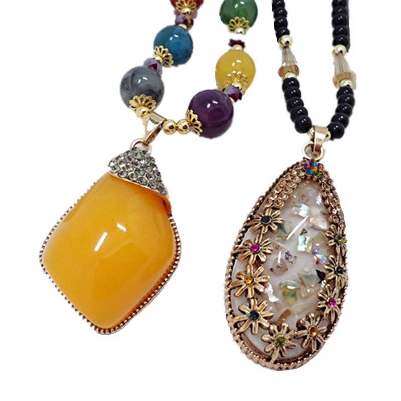 Pendant Necklaces Women Necklace National Style Original Long Sweater Chain Autumn And Winter Retro Water Drop Jewelry
Pendant Necklaces Women Necklace National Style Original Long Sweater Chain Autumn And Winter Retro Water Drop Jewelry