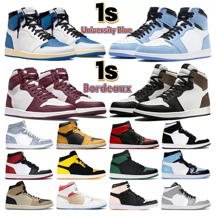 Mens 1 high OG basketball shoes 1s Bordeaux University Blue dark mocha bred shadow UNC twist seafoam men women Sneakers trainers, Black
Mens 1 high OG basketball shoes 1s Bordeaux University Blue dark mocha bred shadow UNC twist seafoam men women Sneakers trainers, Black