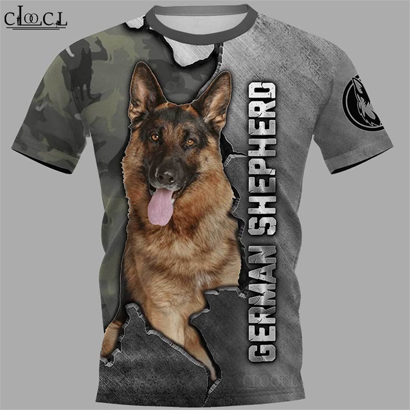CLOOCL est German Shepherd 3D Printed Men T Shirt Harajuku Summer Short Sleeve Casual Unisex Tops Drop 210721
CLOOCL est German Shepherd 3D Printed Men T Shirt Harajuku Summer Short Sleeve Casual Unisex Tops Drop 210721