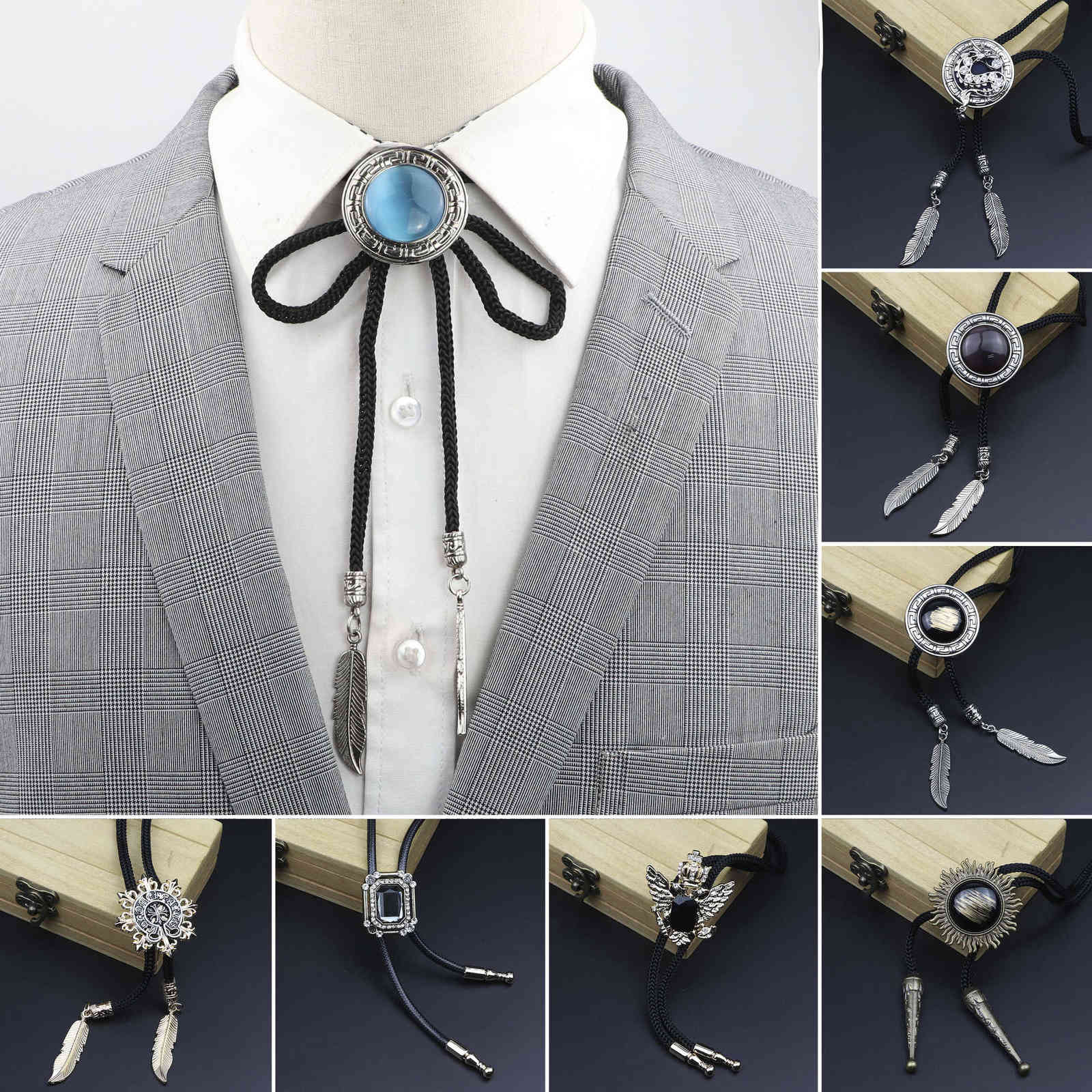 Oval New Trendy Mint Green Black Bolo Tie Western Cowboy Dress Shirt Accessory Jewelry Bolo-ties Necktie Necklace Gift For Men H1018, Blue;purple
Oval New Trendy Mint Green Black Bolo Tie Western Cowboy Dress Shirt Accessory Jewelry Bolo-ties Necktie Necklace Gift For Men H1018, Blue;purple