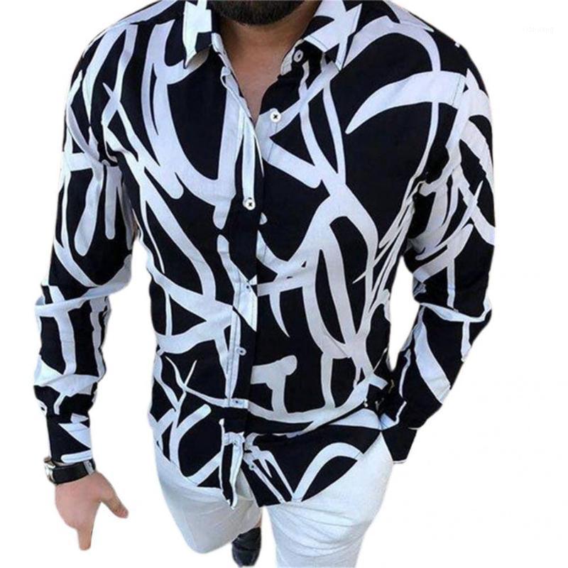 Men's T-Shirts Men Shirt Long Sleeve Turn-down Collar Vintage Stylish Anti-shrink Buttons Slim- Fit Male Casual Printed Autumn, Black white
Men's T-Shirts Men Shirt Long Sleeve Turn-down Collar Vintage Stylish Anti-shrink Buttons Slim- Fit Male Casual Printed Autumn, Black white