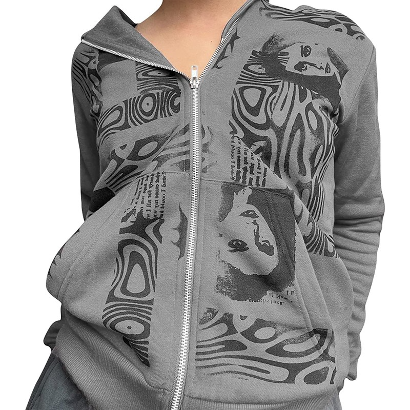 Girl pattern Halloween female 3D printing zipper hooded sweater jacket sports autumn and winter regular jacket loose sports street wear long, Black
Girl pattern Halloween female 3D printing zipper hooded sweater jacket sports autumn and winter regular jacket loose sports street wear long, Black