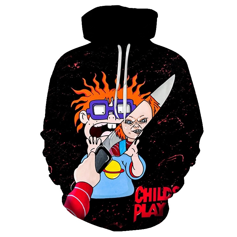 Spring tide brand hot selling ghost doll funny 3D printing large 2019 men' baseball suit sweater, Dw-42
Spring tide brand hot selling ghost doll funny 3D printing large 2019 men' baseball suit sweater, Dw-42