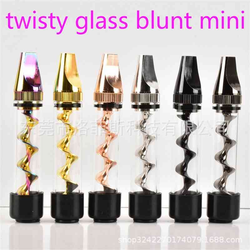spiral dry burning atomizer 7pmini pipe glass twist blunt 
spiral dry burning atomizer 7pmini pipe glass twist blunt