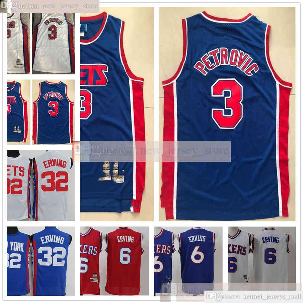 Retro Mens Alex 3 Petrovic Jersey Stitched Basketball Julius 32 Erving Blue White Red 6 Erving Jersey Size S-XXL, Black;red
Retro Mens Alex 3 Petrovic Jersey Stitched Basketball Julius 32 Erving Blue White Red 6 Erving Jersey Size S-XXL, Black;red