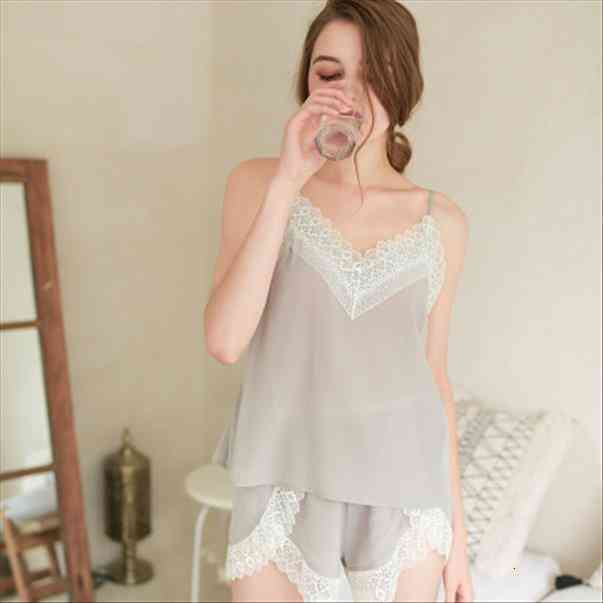 Women Fashion Pajama Set Sleepwear Sexy Sleeveless Spaghetti Strap Nightwear Lace Trim Satin Cami Top Shorts Pajama Set Homewear, Black;red
Women Fashion Pajama Set Sleepwear Sexy Sleeveless Spaghetti Strap Nightwear Lace Trim Satin Cami Top Shorts Pajama Set Homewear, Black;red