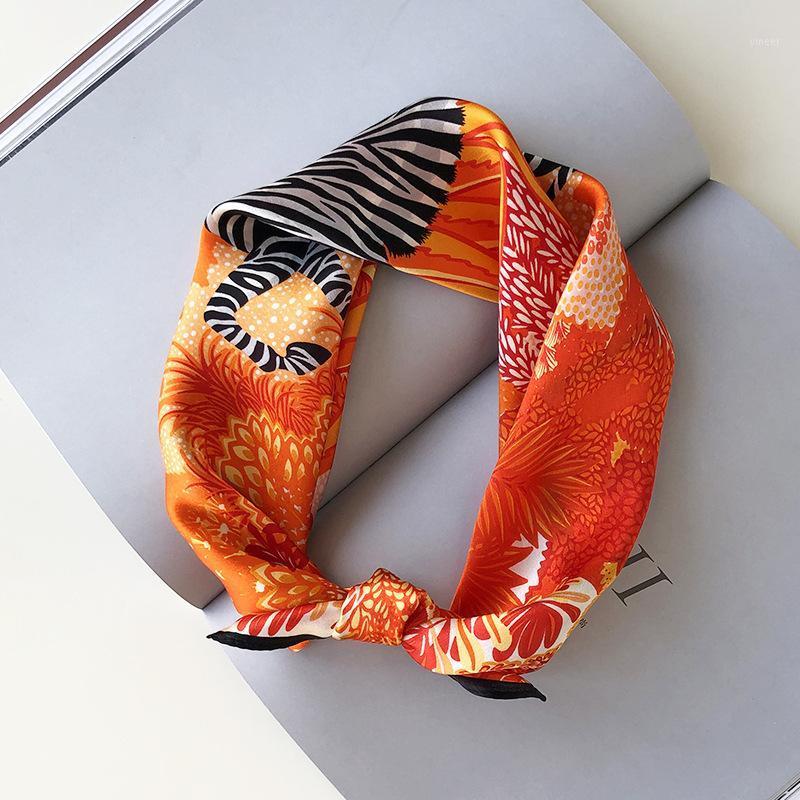 Scarves Luxury 100% Silk Scarf Shiny Bandana Women Fashion Forest Zebra Print Kerchief Neck Hairband Headband 53*53cm, Blue;gray
Scarves Luxury 100% Silk Scarf Shiny Bandana Women Fashion Forest Zebra Print Kerchief Neck Hairband Headband 53*53cm, Blue;gray