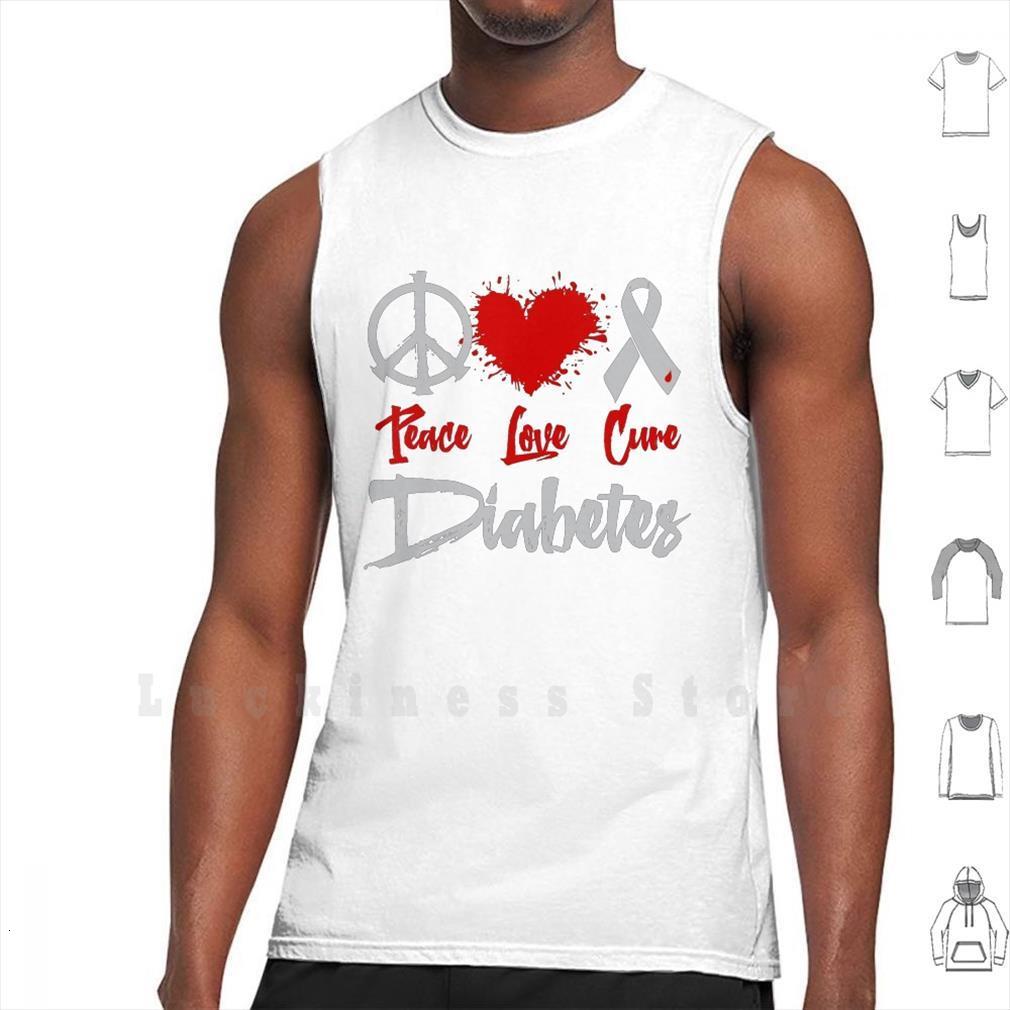 peace love cure diabetes tank men vest sleeveless diabetic jdrf awareness, White;black
peace love cure diabetes tank men vest sleeveless diabetic jdrf awareness, White;black