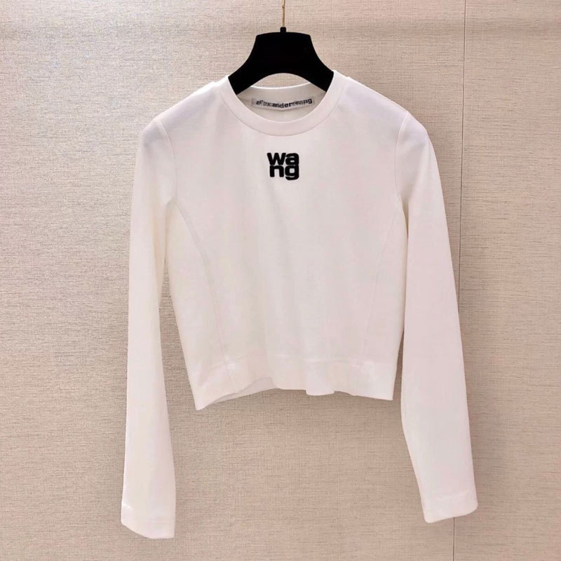 Dawangjia Aw Early Spring New Round Neck Letter Long Sleeve T-shirt Top Straight Tube Leisure Net Red Guards Women, This white spot
Dawangjia Aw Early Spring New Round Neck Letter Long Sleeve T-shirt Top Straight Tube Leisure Net Red Guards Women, This white spot