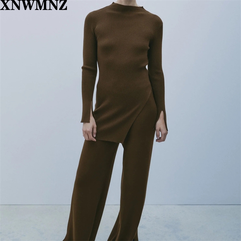 Women Fashion long Knit top Vintage Elegant High neck sleeve side vents hem Ribbed Female Chic Pullovers 210520, Picture color
Women Fashion long Knit top Vintage Elegant High neck sleeve side vents hem Ribbed Female Chic Pullovers 210520, Picture color