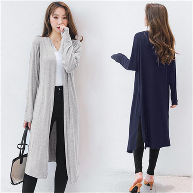 Women's Knits & Tees Summer Autumn Women Modal Long Cardigan Female Sweater Cardigans Sleeve Womens Casual Coat Jacket Ladies Shawl Outerwea, White
Women's Knits & Tees Summer Autumn Women Modal Long Cardigan Female Sweater Cardigans Sleeve Womens Casual Coat Jacket Ladies Shawl Outerwea, White