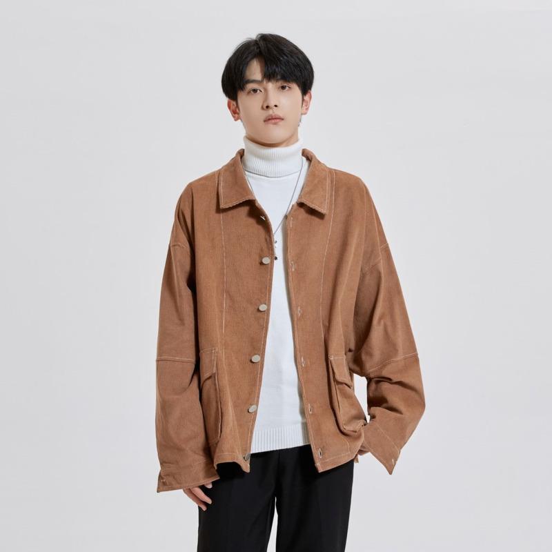 Men's Jackets Autumn Cotton Corduroy Jacket Fashion Casual Pocket Tooling Men Streetwear Loose Japanese Mens Outwear -XL, Black
Men's Jackets Autumn Cotton Corduroy Jacket Fashion Casual Pocket Tooling Men Streetwear Loose Japanese Mens Outwear -XL, Black