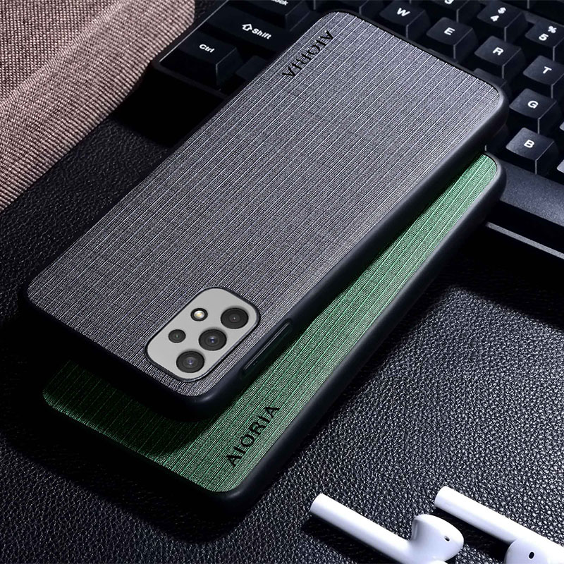 Cases for Samsung Galaxy A32 4G 5G textile fabric Funda Coque Capa Classical style Cover, Grey
Cases for Samsung Galaxy A32 4G 5G textile fabric Funda Coque Capa Classical style Cover, Grey