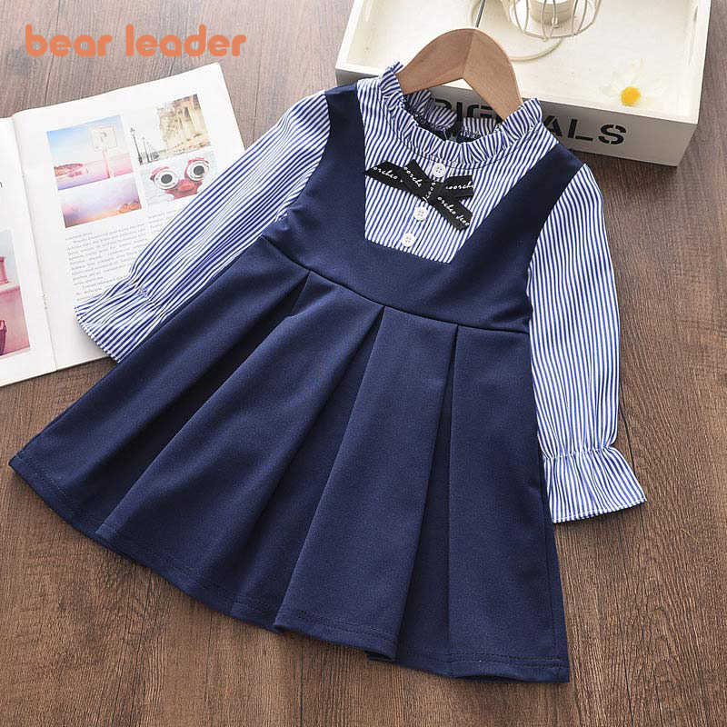 Bear Leader Girls Dresses Spring Baby Girl Dress Striped with Bow Long Sleeves Princess Dress for Girl Kids Clothes Vestidos 210708, Blue az2199
Bear Leader Girls Dresses Spring Baby Girl Dress Striped with Bow Long Sleeves Princess Dress for Girl Kids Clothes Vestidos 210708, Blue az2199