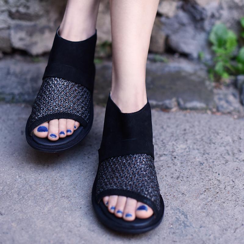 Artmu Original British Vintage Sheepskin Hollowed-out Women Shoes Summer Flat Comfortable Soft Handmade Leather Sandals 03552, Black
Artmu Original British Vintage Sheepskin Hollowed-out Women Shoes Summer Flat Comfortable Soft Handmade Leather Sandals 03552, Black