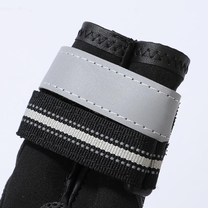 Dog Apparel 4pcs Pet Cat Sports Shoes Mountain Pets Waterproof Reflective Golden Retriever Samos Husky Anti-slip Snow Boots