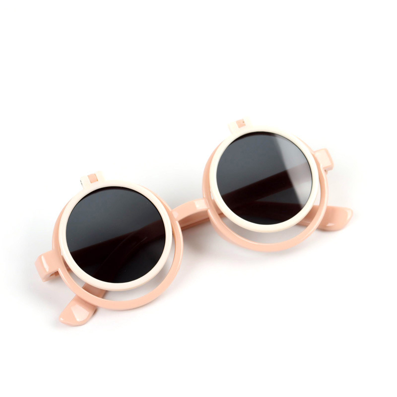 Cartoon Lovely Kids Sunglasses round Frame Girls Children Sun Glasses Round Street Beat Baby Boy Eyeglasses Cute Shades Z260305