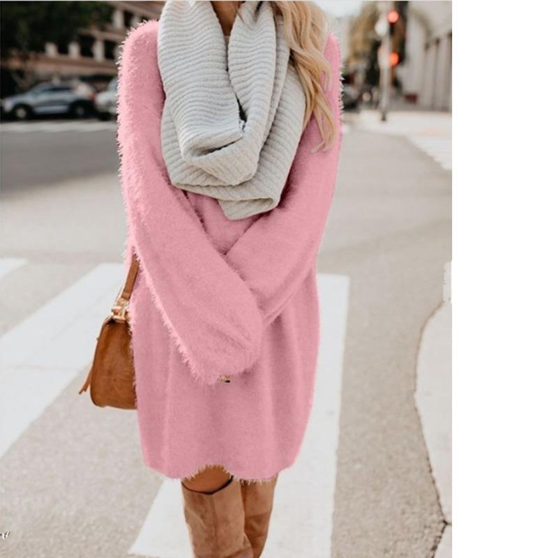 Women' Sweaters Plush Pullover Long Sweater Women Yellow Black Pink Christmas Dress Autumn Winter Jersey Jumper Robe Pull Femme
Women' Sweaters Plush Pullover Long Sweater Women Yellow Black Pink Christmas Dress Autumn Winter Jersey Jumper Robe Pull Femme