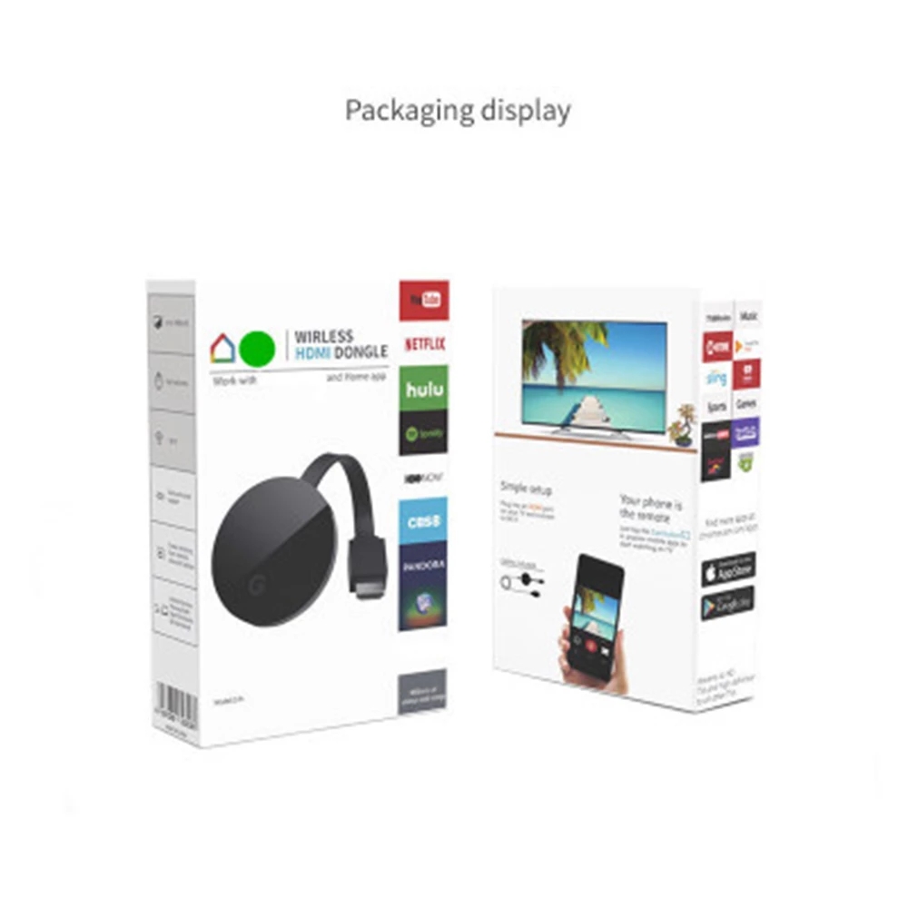 Mini dongle Miracast Google Chromecast 2 G2 mirascreen wireless anycast wifi display 1080P DLNA airplay for android TV stick for HDTV