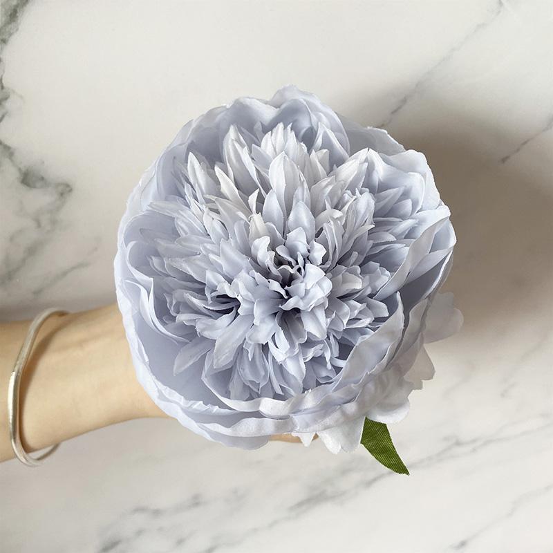 High Quality Peony Artificial Flower Head With Free Stem Silk Clothe Fake For Wedding Home Garden Decoration Decorative Flowers & Wreaths