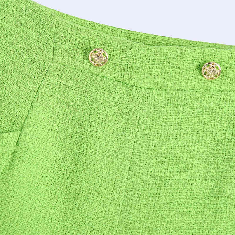 Casual Women High Waist Shorts Summer Fashion Ladies Street England Style Female Solid Color 210515