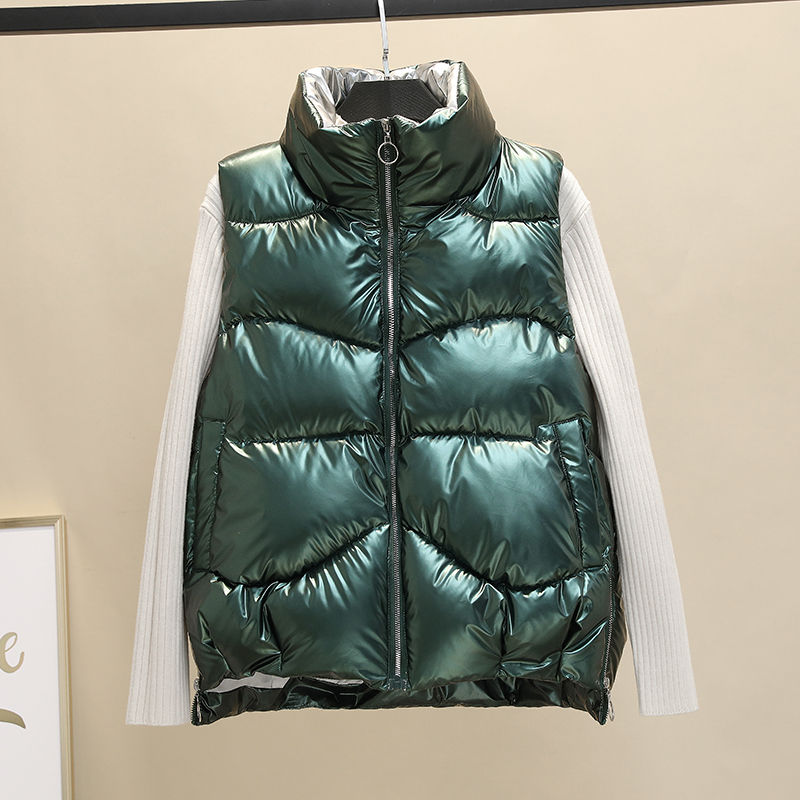 2021 New Body Women's Down cotton Vest Jacket Loose White Thick Waistcoat Vest Zipper Sleeveless Coat For Women, Black;white
2021 New Body Women's Down cotton Vest Jacket Loose White Thick Waistcoat Vest Zipper Sleeveless Coat For Women, Black;white