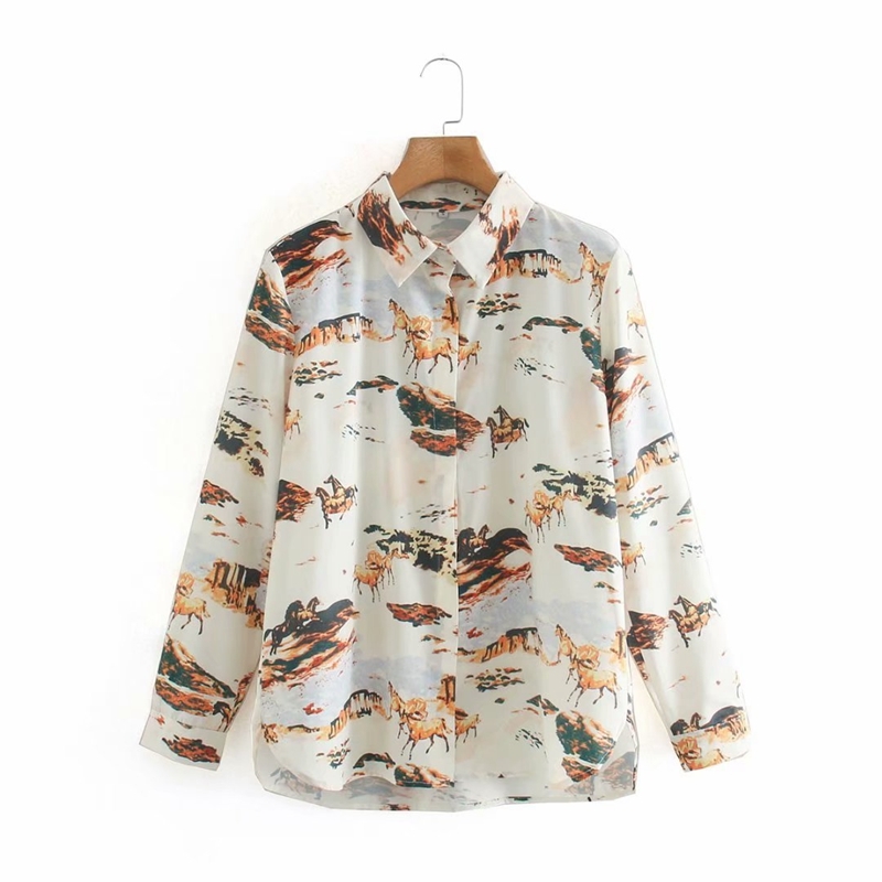 Casual Loose Vintage Print Long Sleeve Blouse Turn Down Collar Animals Printed Bottoming Shirts Women Tops NX9847 210525, Beige
Casual Loose Vintage Print Long Sleeve Blouse Turn Down Collar Animals Printed Bottoming Shirts Women Tops NX9847 210525, Beige