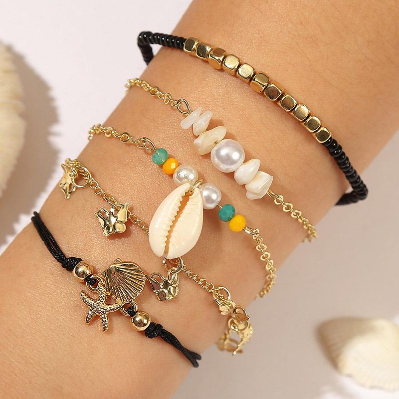 Charm Bracelets Boho 5 Pcs/set Bracelet For Women Shell Pulsera Mujer Girl Jewelry Gravel Pearl Beach Jewellery Wholesale
Charm Bracelets Boho 5 Pcs/set Bracelet For Women Shell Pulsera Mujer Girl Jewelry Gravel Pearl Beach Jewellery Wholesale