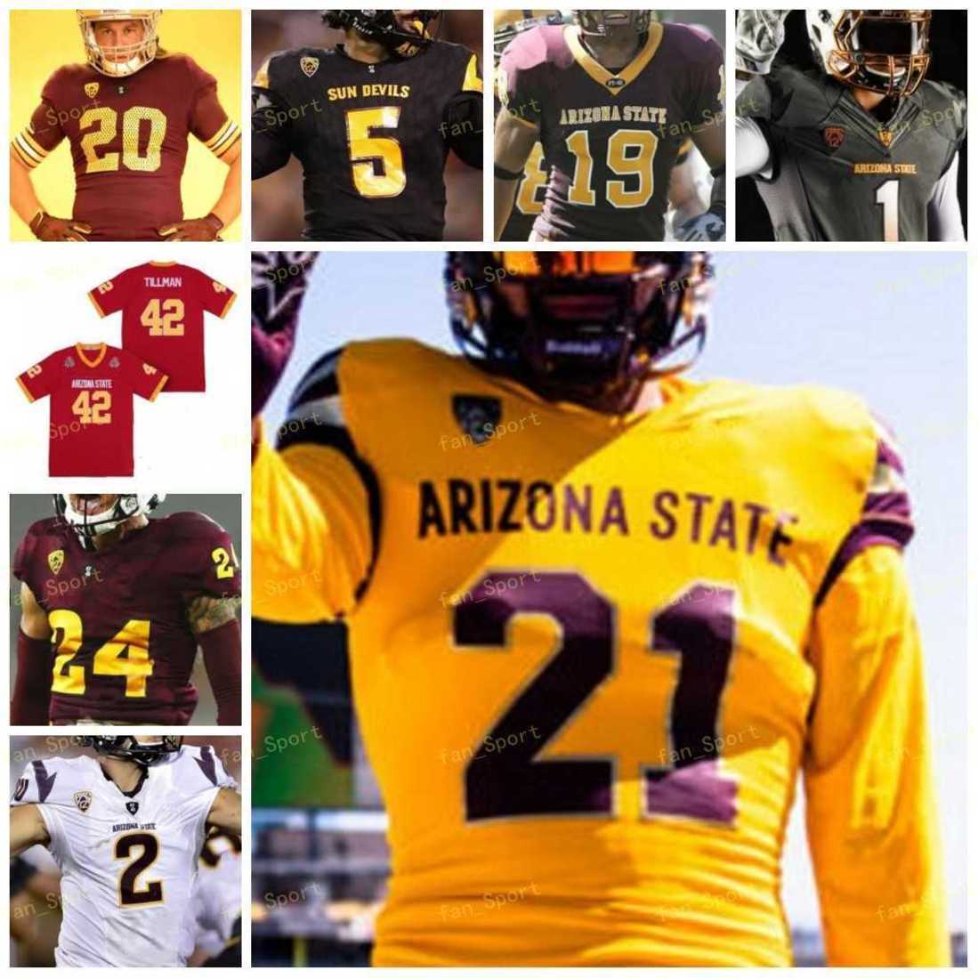 Arizona State ASU NCAA College Football Jersey 42 Pat Tillman 5 Jayden Daniels 1 DeaMonte Trayanum 3 Rachaad White 16 Trenton Bourguet, As
Arizona State ASU NCAA College Football Jersey 42 Pat Tillman 5 Jayden Daniels 1 DeaMonte Trayanum 3 Rachaad White 16 Trenton Bourguet, As