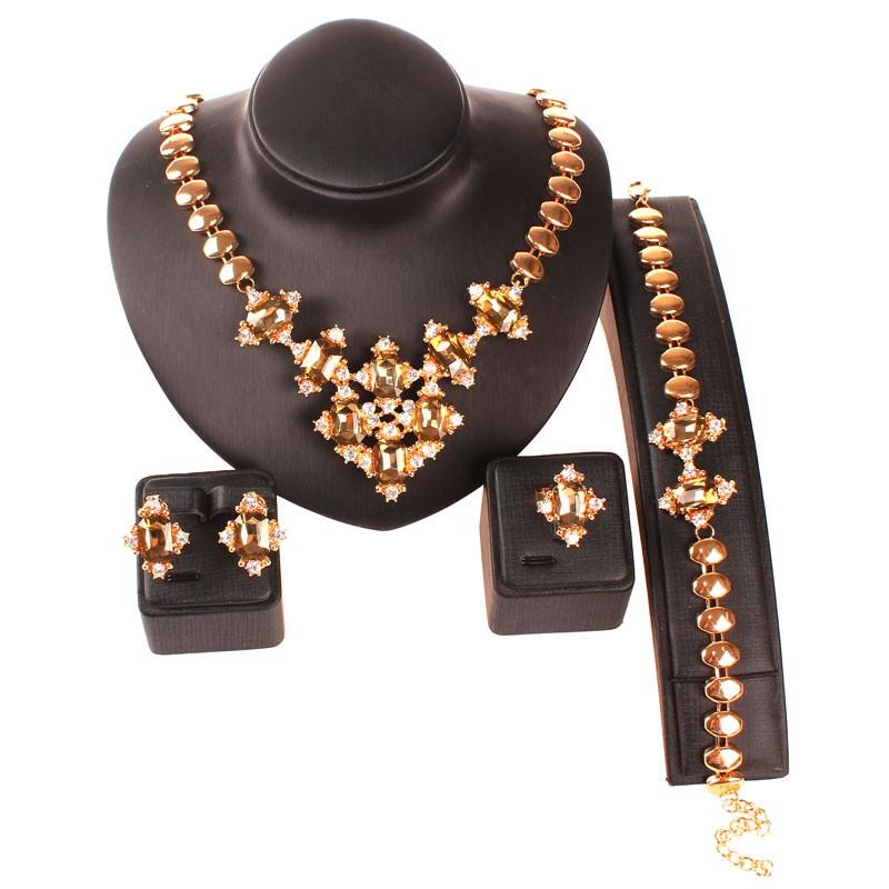 Earrings & Necklace Exquisite Dubai Gold Color Crystal Jewelry Set Brand Nigerian Wedding African Beads Women Costumer Design, Silver
Earrings & Necklace Exquisite Dubai Gold Color Crystal Jewelry Set Brand Nigerian Wedding African Beads Women Costumer Design, Silver