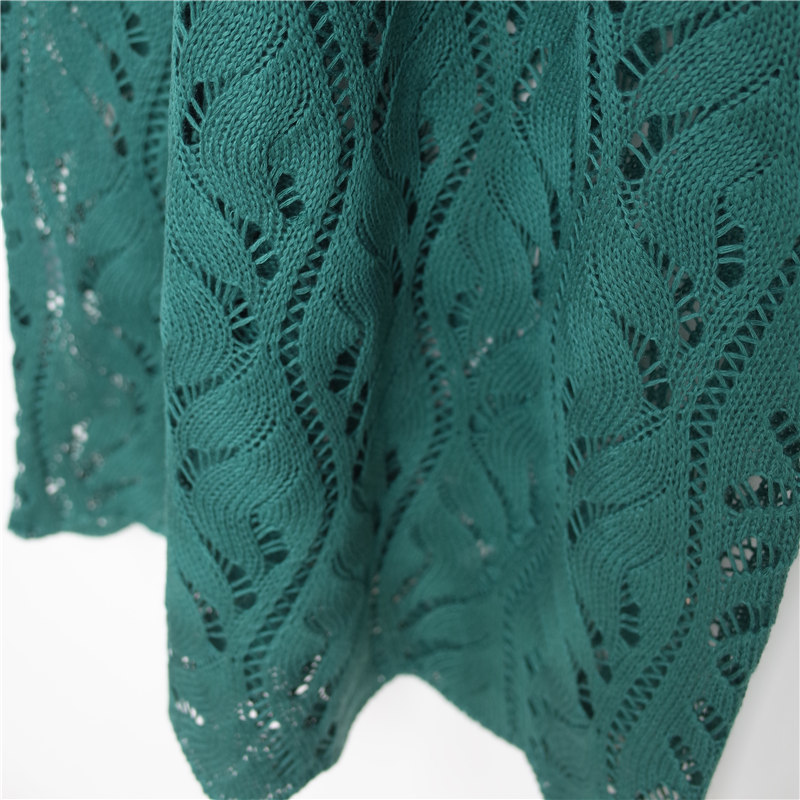 Green Knitted Beach Cover up Dresses Pareo de Plage Swimsuit cover Up wear Pareos Playa Mujer Bikini #Q713 210420