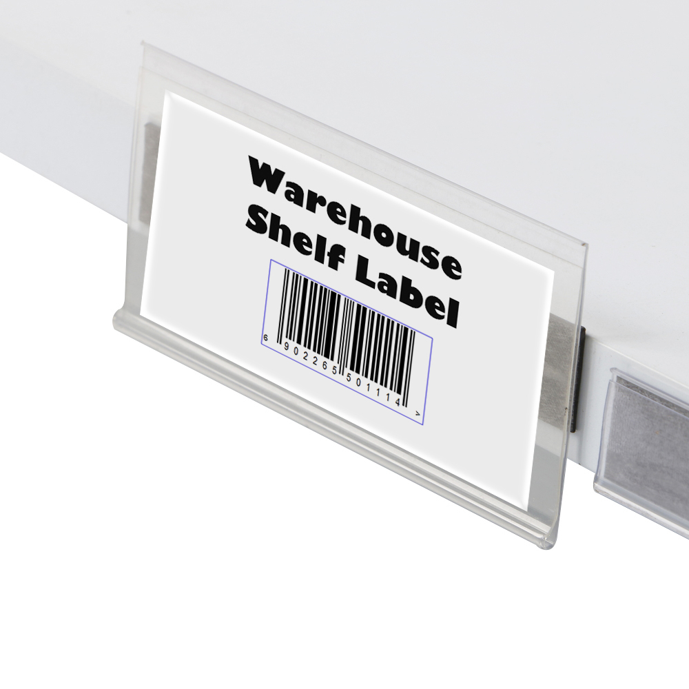 Pvc Strip Scanner Shelf Label Holder for Office