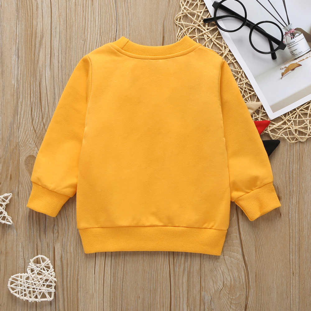 Spring and Autumn Baby Toddler Adorable Dinosaur Print Pullover for Boy Pull Clothes 210528