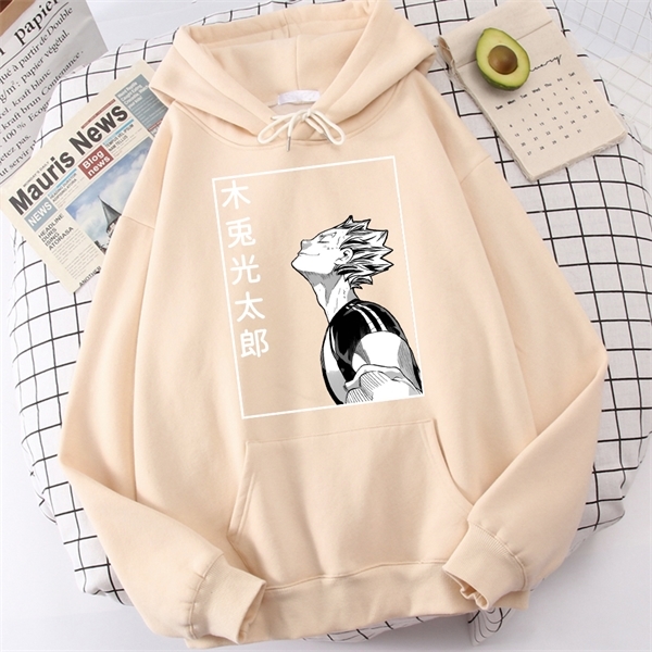 Haikyuu Bokuto Koutarou Print Hoodies Men Hip Hop Casual Streetwear Fashion Funny Sweatshirts Kuroo Anime Casual Hooded Mens Y0809
