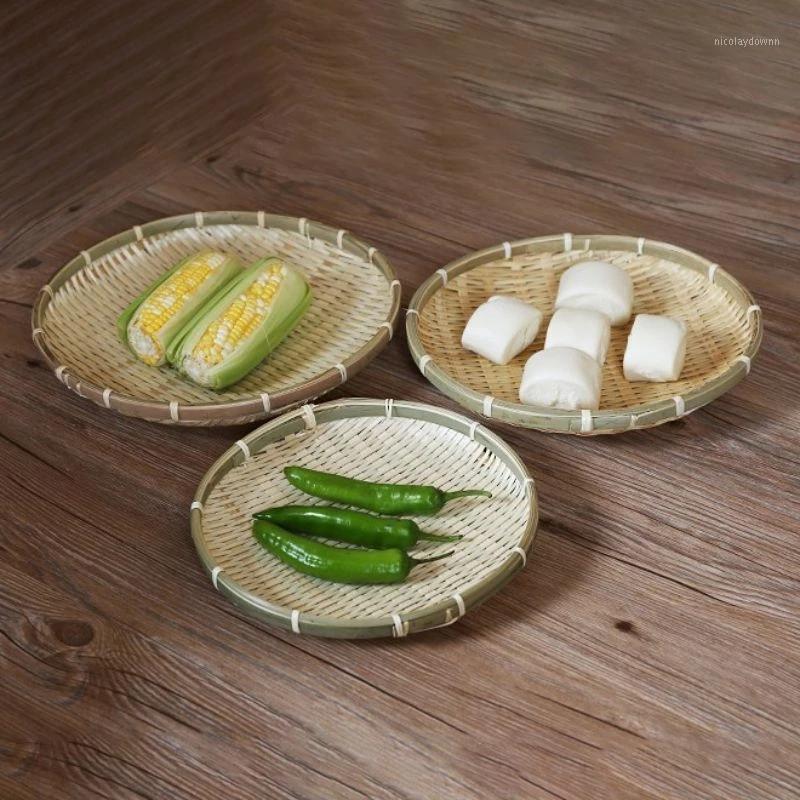 Storage Baskets DIY Mini Handmade Bamboo Weaving Raft Dustpan Vegetable Tray Decorative Kitchen Items Fruit Basket
Storage Baskets DIY Mini Handmade Bamboo Weaving Raft Dustpan Vegetable Tray Decorative Kitchen Items Fruit Basket