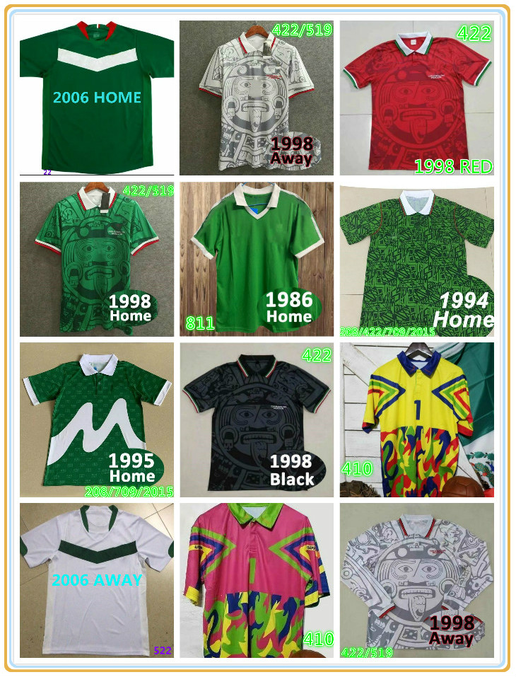 1998 1994 Mexico Campos 1# Retro Classic Vintage Soccer jerseys 15#HERNANDEZ 11# BLANCO, Black;yellow
1998 1994 Mexico Campos 1# Retro Classic Vintage Soccer jerseys 15#HERNANDEZ 11# BLANCO, Black;yellow