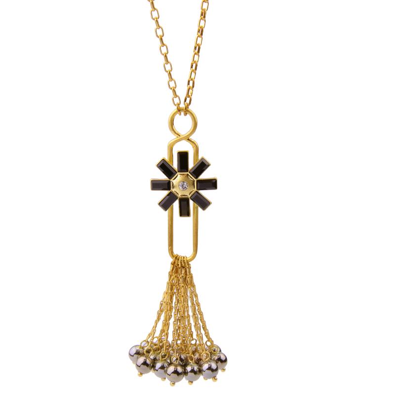 Acrylic Red Black Beads Tassel Pendant Necklace Long Link Chain High-end Flower Sweater Trending Jewelry Gift Chokers
Acrylic Red Black Beads Tassel Pendant Necklace Long Link Chain High-end Flower Sweater Trending Jewelry Gift Chokers