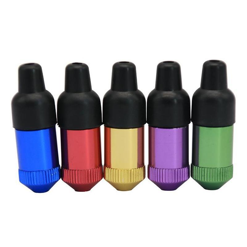 Snuff pipes Smoking Portable MINI Metal Tube Colorful Hand Pipe Durable Rubber Mouth Aluminum Smoke Snuffes
Snuff pipes Smoking Portable MINI Metal Tube Colorful Hand Pipe Durable Rubber Mouth Aluminum Smoke Snuffes