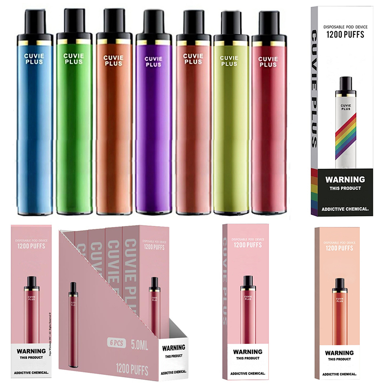 Cuvie Plus Disposable Vape Pen Electronic Cigarette 1200 Puffs cigarettes 950mAh Battery 5ML Vapor Pod Device eCigs Puffbars Vapes
Cuvie Plus Disposable Vape Pen Electronic Cigarette 1200 Puffs cigarettes 950mAh Battery 5ML Vapor Pod Device eCigs Puffbars Vapes
