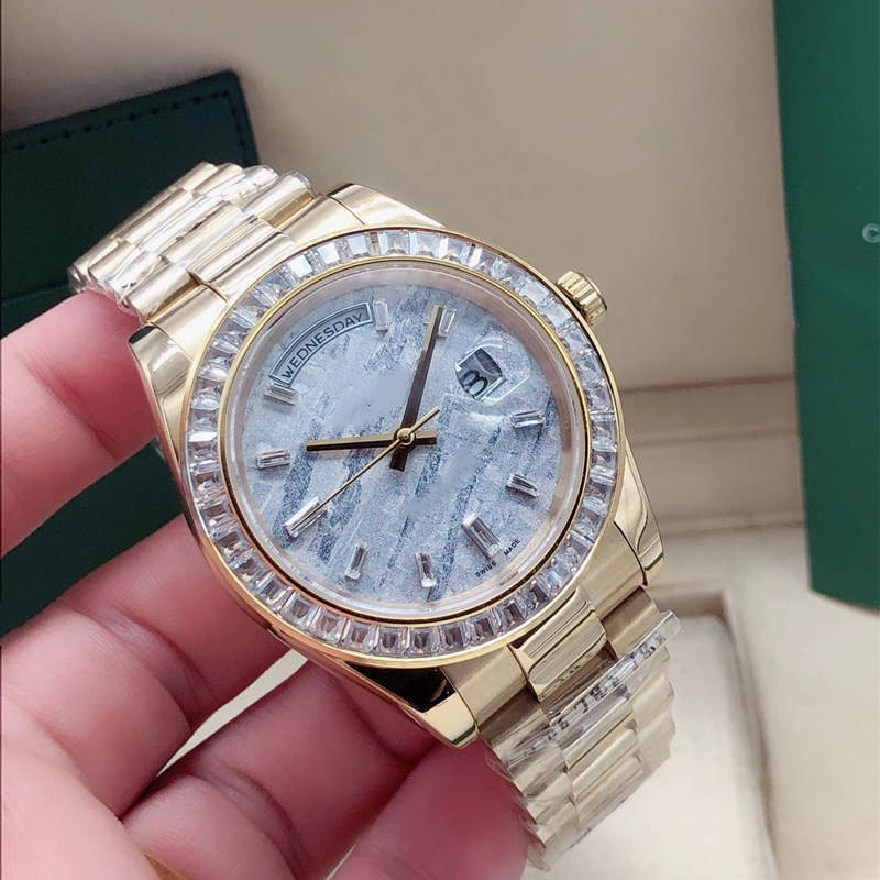 Fashion men's meteorite surface automatic mechanical watch 41mm square diamond bezel stainless steel folding buckle waterproof, Camel
Fashion men's meteorite surface automatic mechanical watch 41mm square diamond bezel stainless steel folding buckle waterproof, Camel