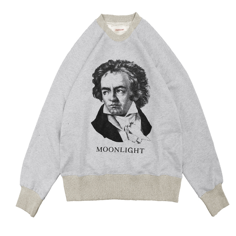 Men's Hoodies & Sweatshirts arrival kapital beethoven picture moonlight hoodie portraits woman's backsleeve smiley cotton vintage crewneck, Grey light
Men's Hoodies & Sweatshirts arrival kapital beethoven picture moonlight hoodie portraits woman's backsleeve smiley cotton vintage crewneck, Grey light