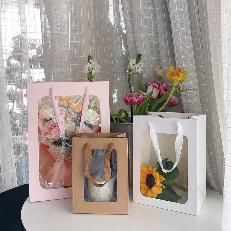 Gift Wrap 10pcs Carrier Bags With Transparent Window Packaging Gifts Flower For Wedding Christmas Birthday Party Paperboard Shopping Bag
Gift Wrap 10pcs Carrier Bags With Transparent Window Packaging Gifts Flower For Wedding Christmas Birthday Party Paperboard Shopping Bag