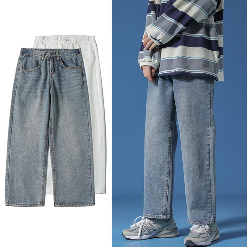 Men' Jeans Hip Hop Loose 2021 Autumn Streetwear Straight Baggy Wide Leg Pants Male Brand Trousers White Blue
Men' Jeans Hip Hop Loose 2021 Autumn Streetwear Straight Baggy Wide Leg Pants Male Brand Trousers White Blue